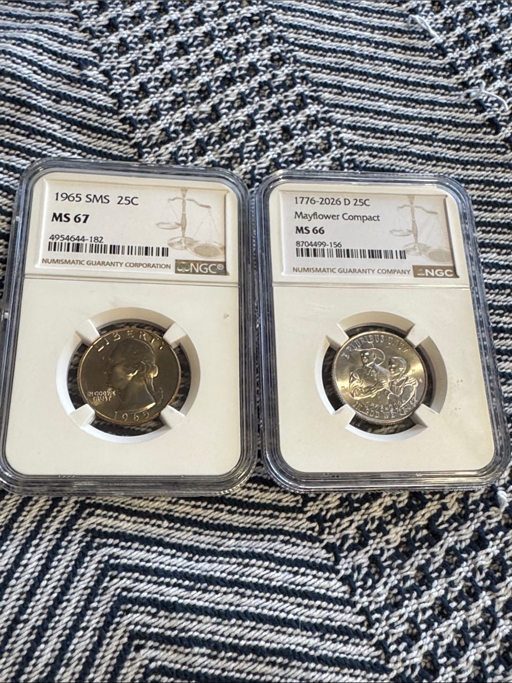 Graded US Commemorative Coins - Silver Tone (Set of 2)